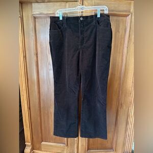 NYDJ Not your daughters jeans brown corduroy pants sz 14 P stretch corduroy